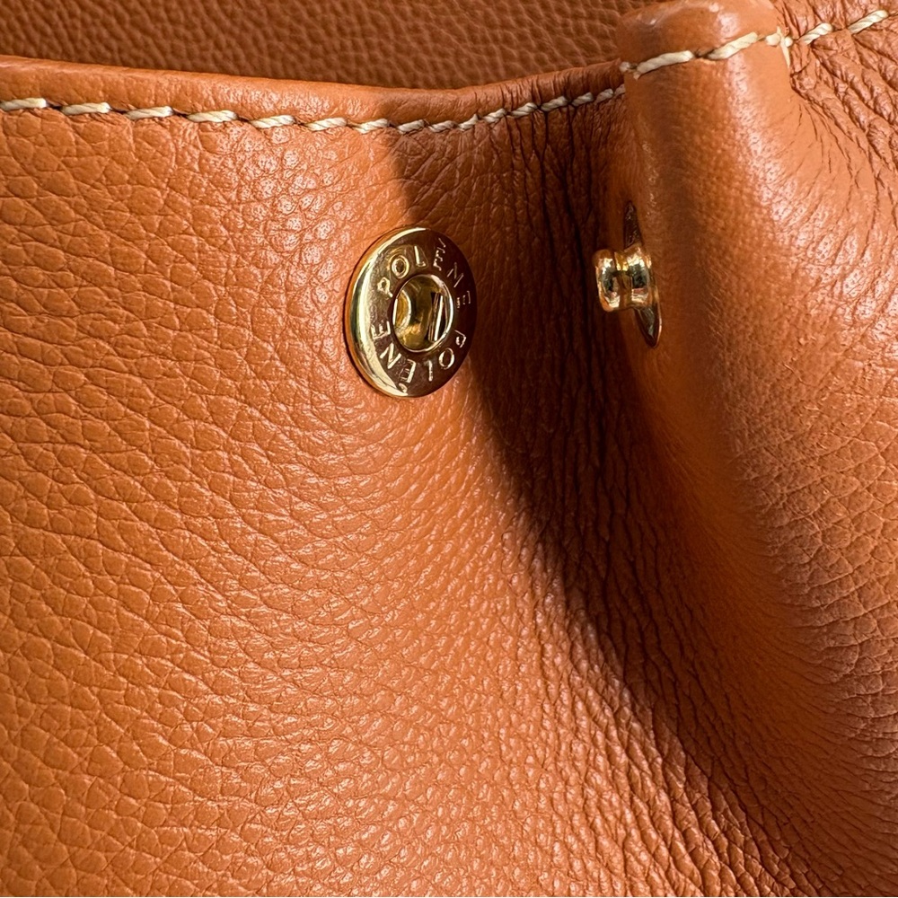 Polène Numéro Un Mini Backpack Convertible 3-Way Caramel Tan Rare Minimalist - Picture 14 of 16